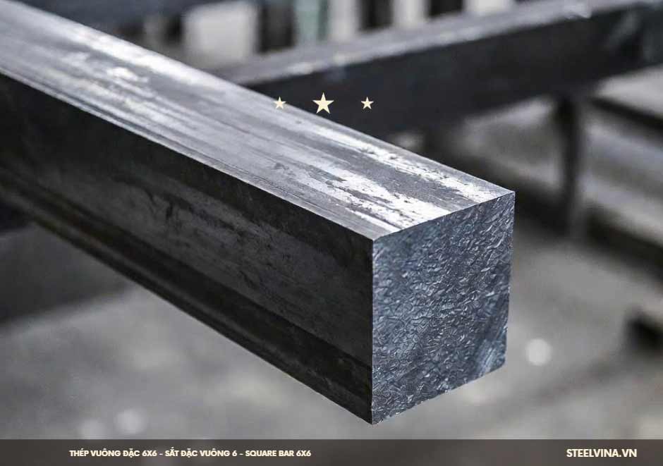 các loại thép vuông đặc 6x6