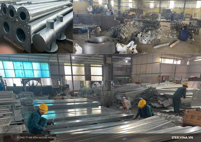 cơ sở vật chất mạ kẽm nhúng nóng