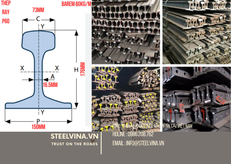cung cấp thép ray p60