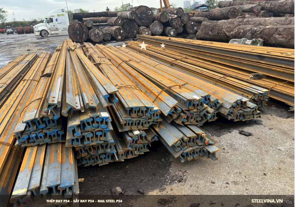 Địa chỉ bán thép ray P24 giá rẻ tại kho TpHcm