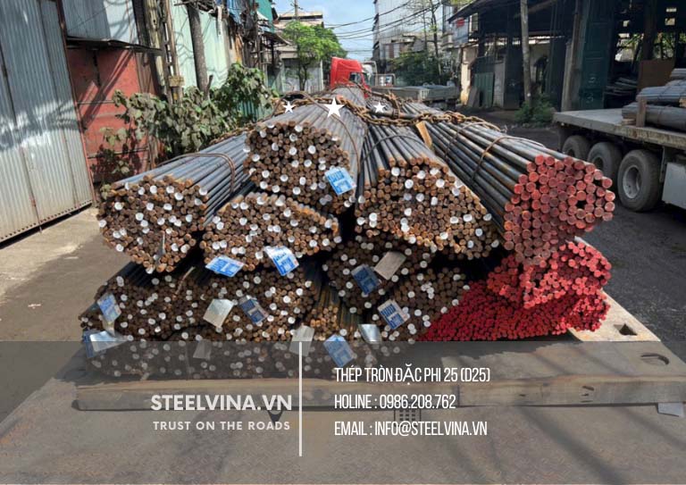 đơn gias thép tròn đặc phi 25