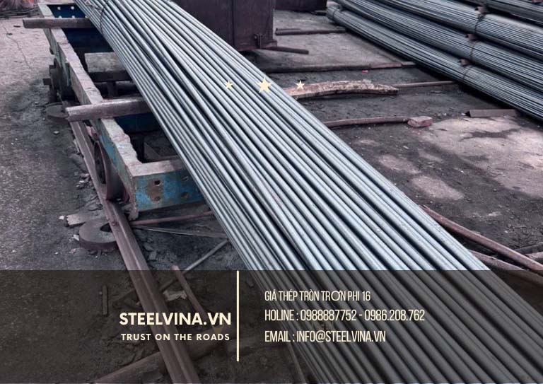 giá sắt thép tròn trơn phi 16