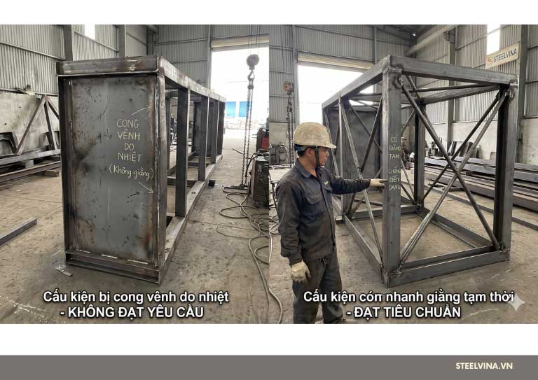 giải pháp công vênh khi mạ kẽm kết câus thép