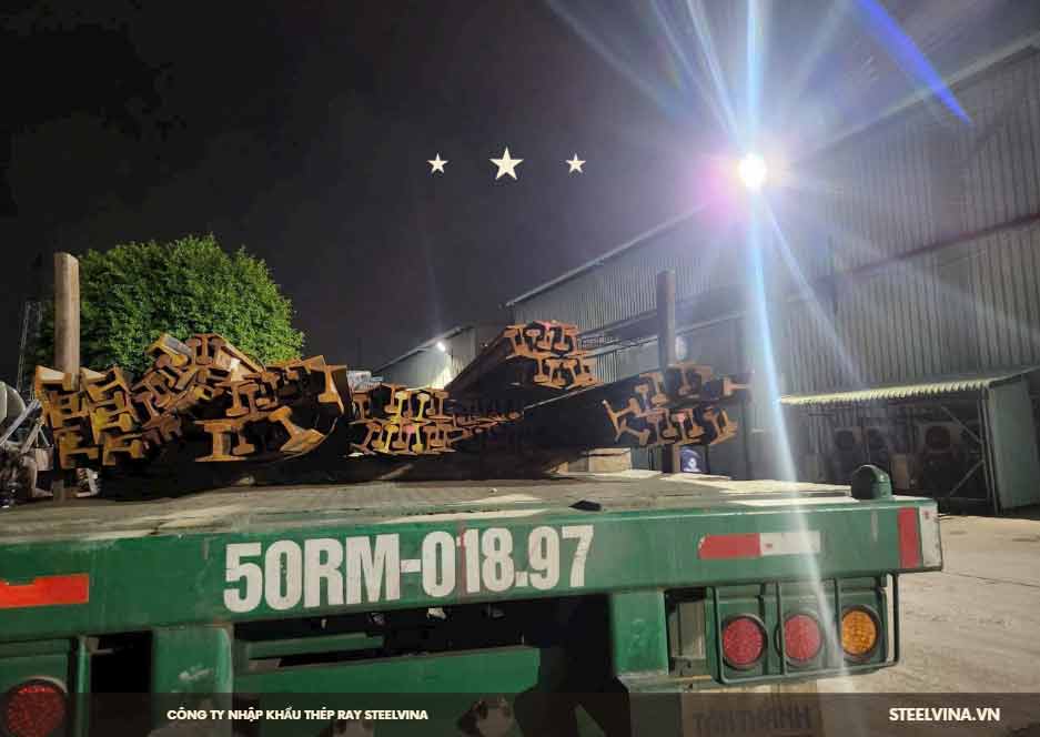 giao hàng thép ray p38 tại sài gòn