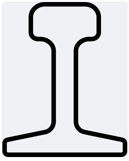 hình dạng thép ray