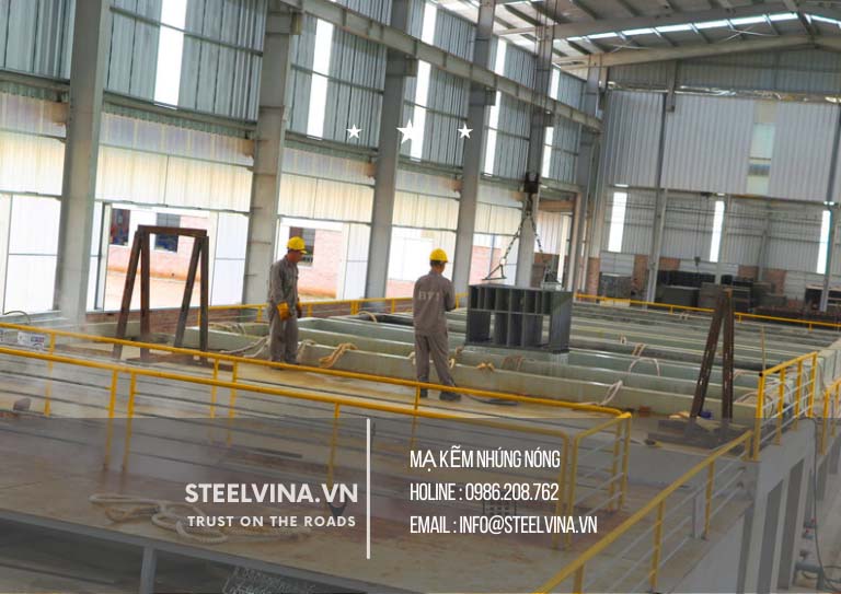 mạ kẽm nhúng nóng sắt thép tại tphcm