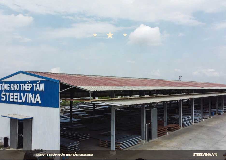 nhà máy gia công thép tấm các loại steelvina