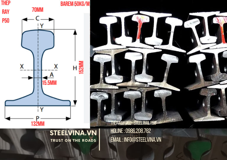 nơi bán thép ray p50