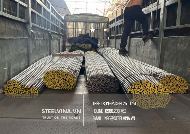 phân phối thép tròn đặc phi 25