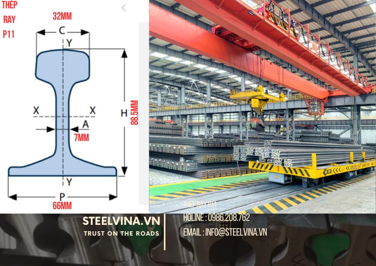 sản phẩm thép ray p11