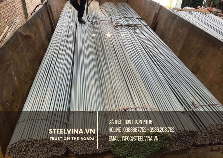 sản xuất thép tròn trơn phi 16