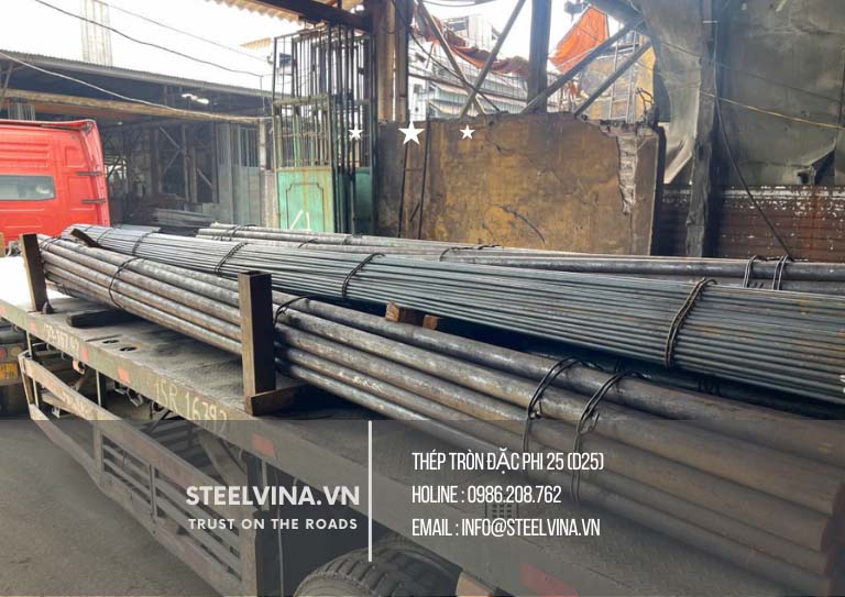 sắt thép tròn đặc phi 25