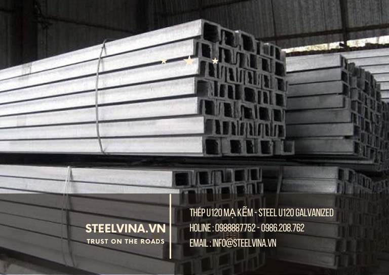sắt thép u120 mạ kẽm