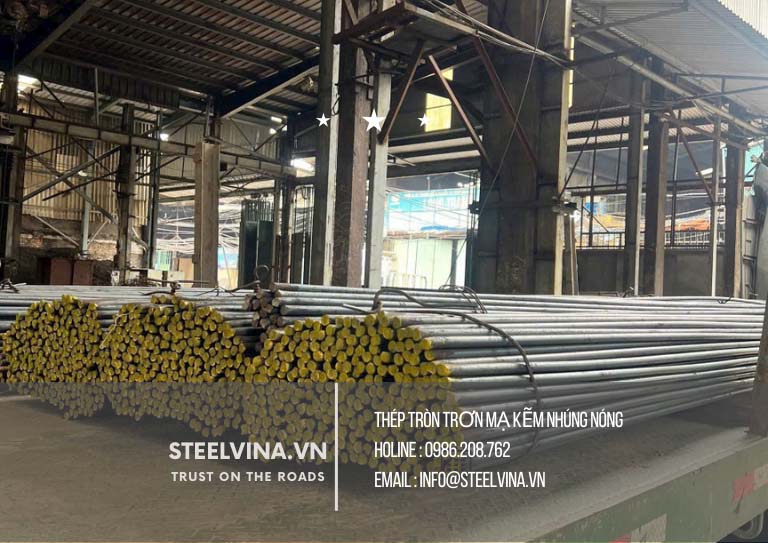 sắt tròn trơn mạ kẽm nhúng nóng