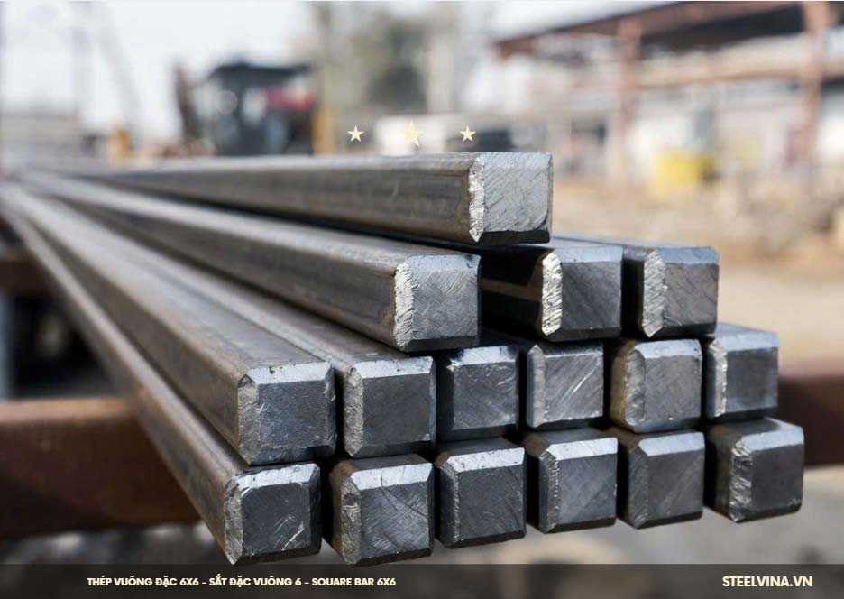 thành phần cấu tạo của thép vuông đặc 6x6