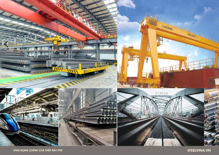 thép ray p30 trong công nghiệp