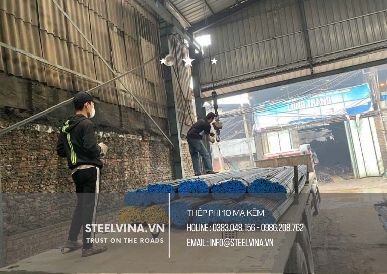 tổng kho thép phi 10 mạ kẽm