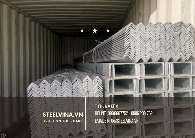 trọng lượng thép v mạ kẽm