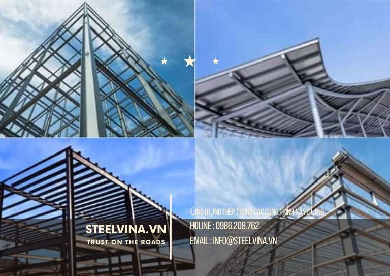 ứng dụng của thép trong xây dựng