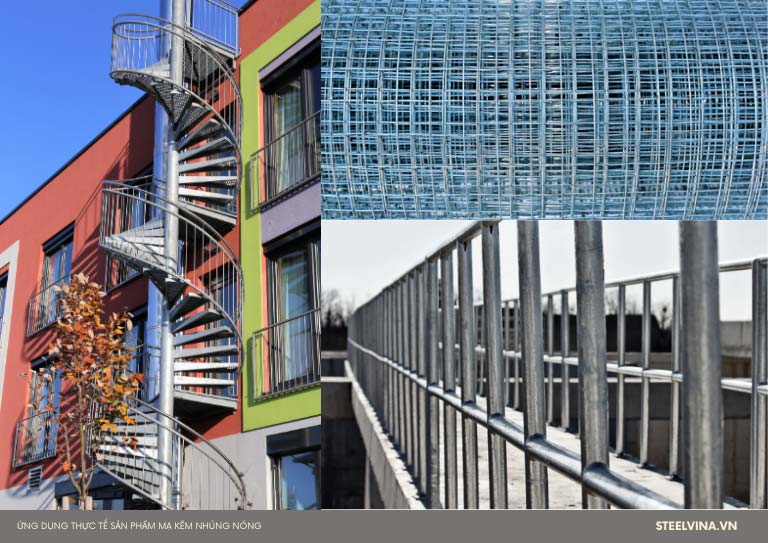 ứng dụng mạ kẽm nhúng nóng trong thực tế