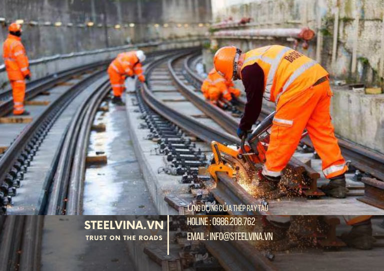 ứng dụng thép đường ray