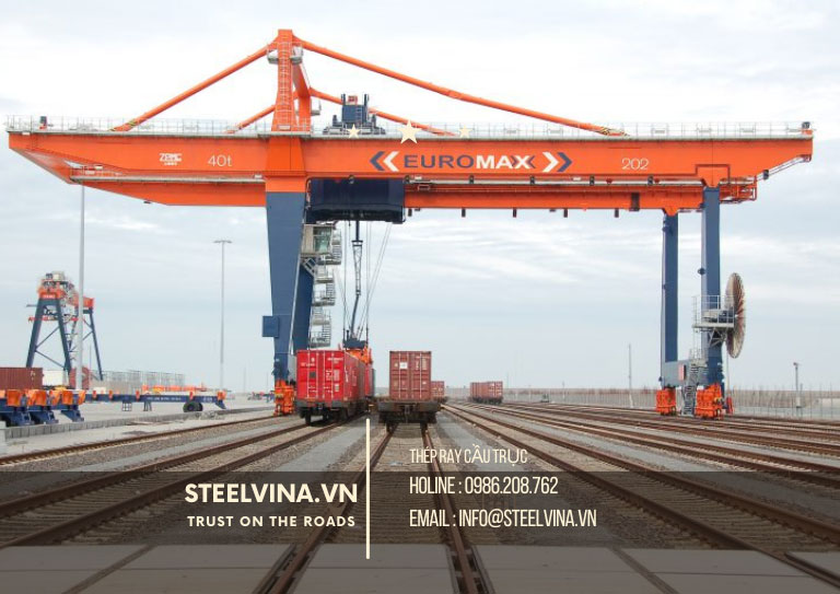ứng dụng thép ray cầu trục