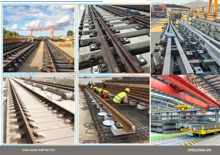 ứng dụng thép ray p12
