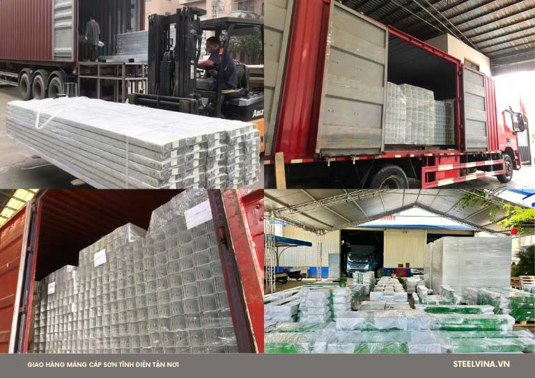 Hổ trợ vận chuyển máng cáp sơn tĩnh điện tận nơi toàn quốc