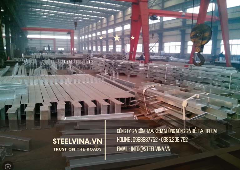 xưởng mạ kẽm nhúng nóng steelvina